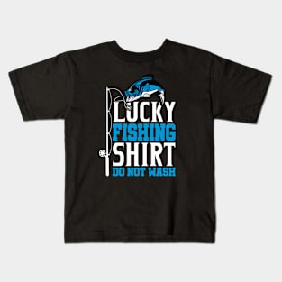 Lucky fishing shirt Kids T-Shirt